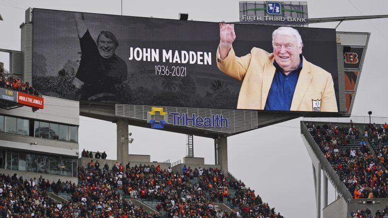 Beim Spiel im Jänner 2022 zwischen den Kansas City Chiefs und den Buffalo Bills wurde an John Madden erinnert.